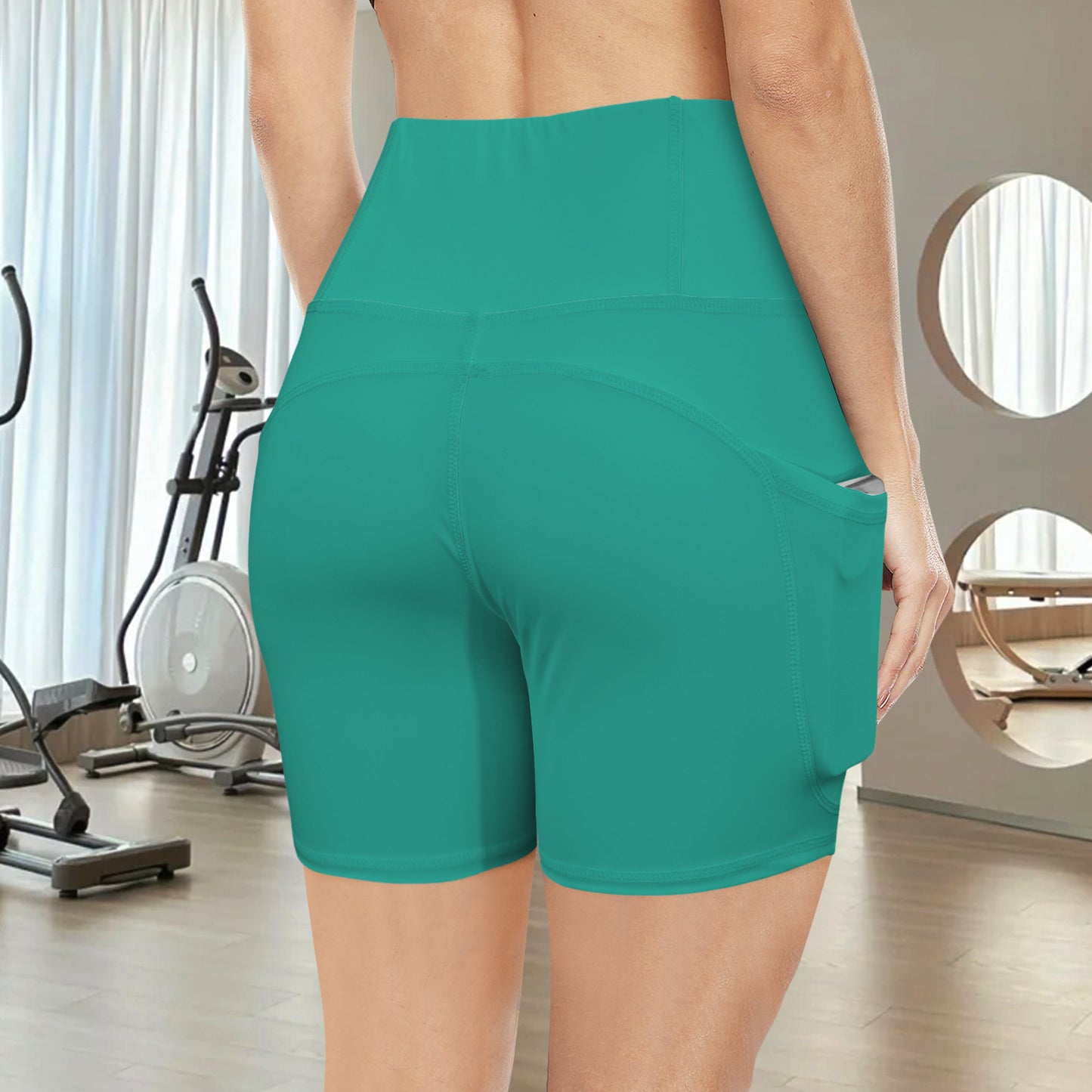 High Waist Deep Pockets Yoga Shorts