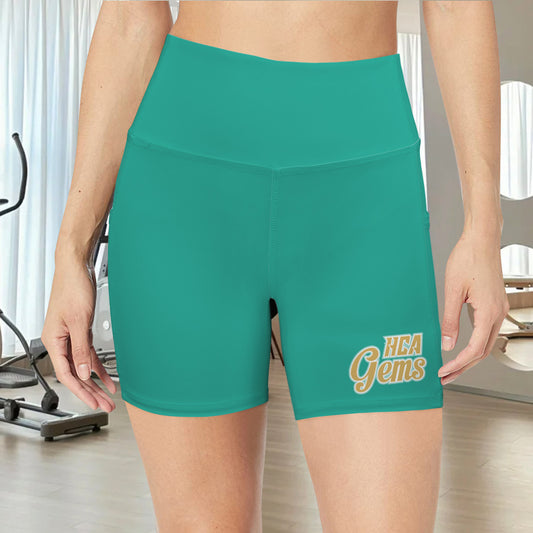 High Waist Deep Pockets Yoga Shorts