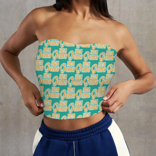 Backless Tube Crop Top
